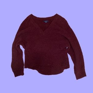 AMERICAN EAGLE MAROON SWEATER